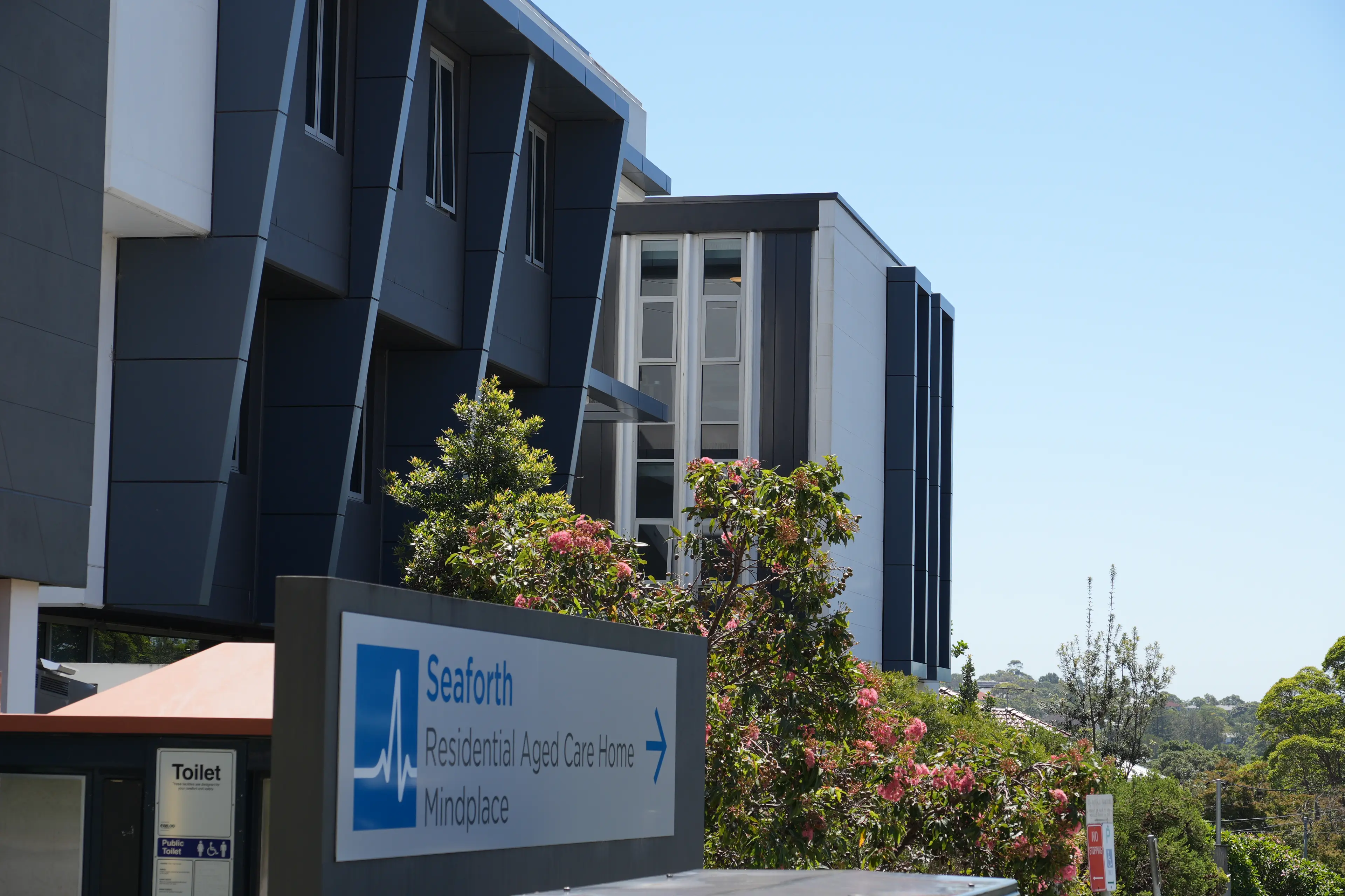 Bupa Seaforth Residential Aged Care Home exterior and entrance sign