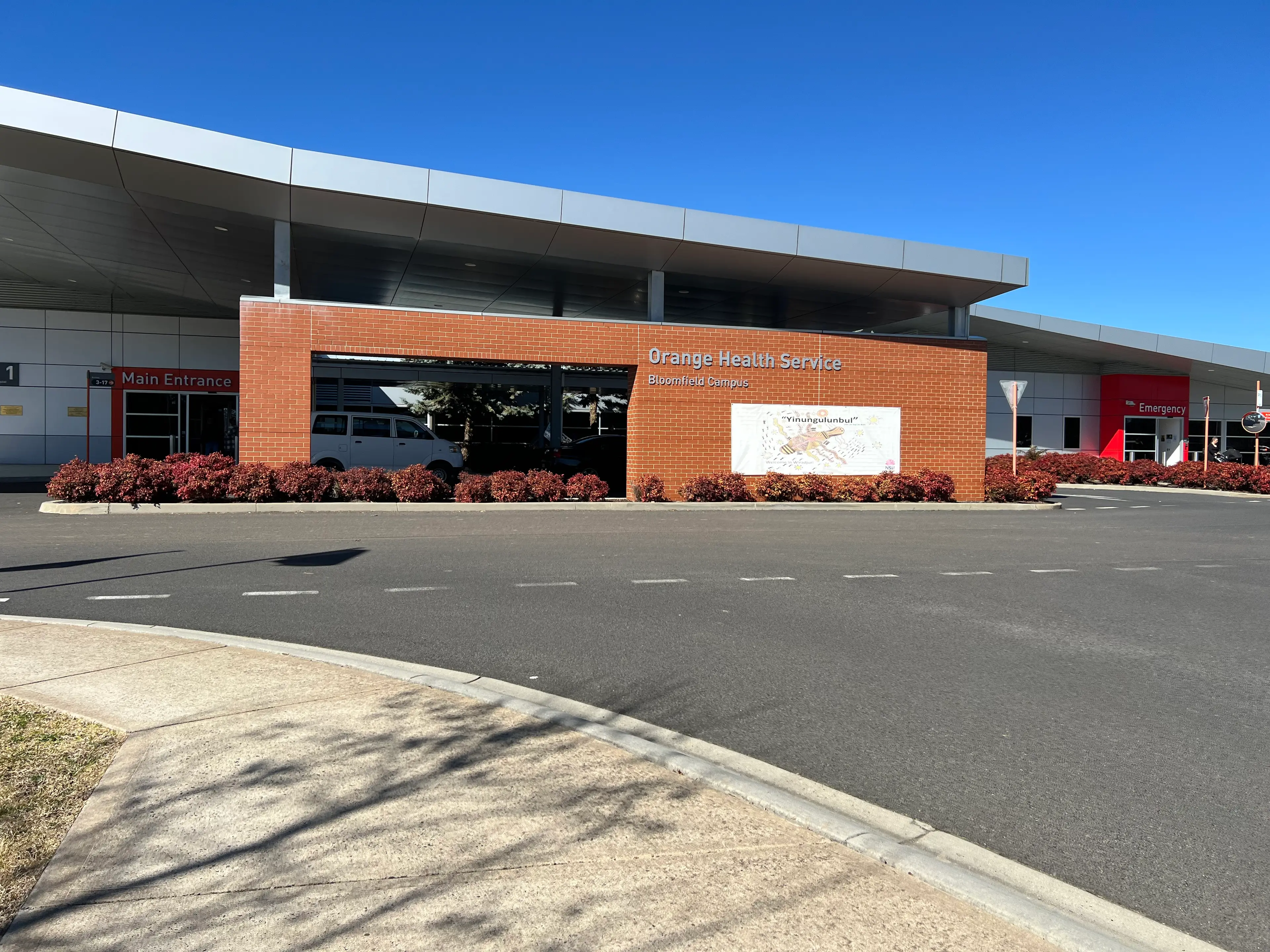 Orange Health Service Bloomfield Campus main entrance